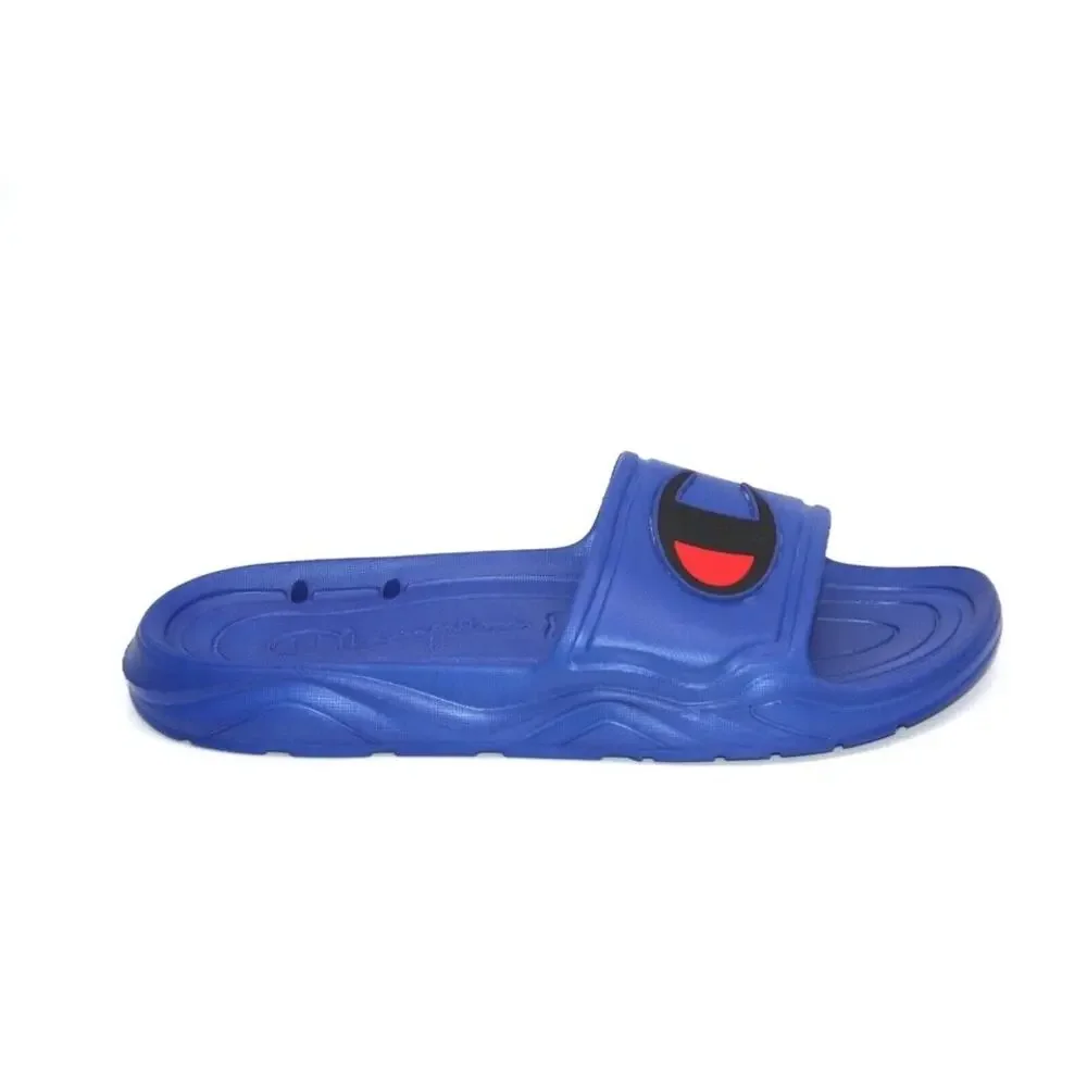 NEW Champion Mens Hydro C Slide Sandals Blue CP101063M Size 9
